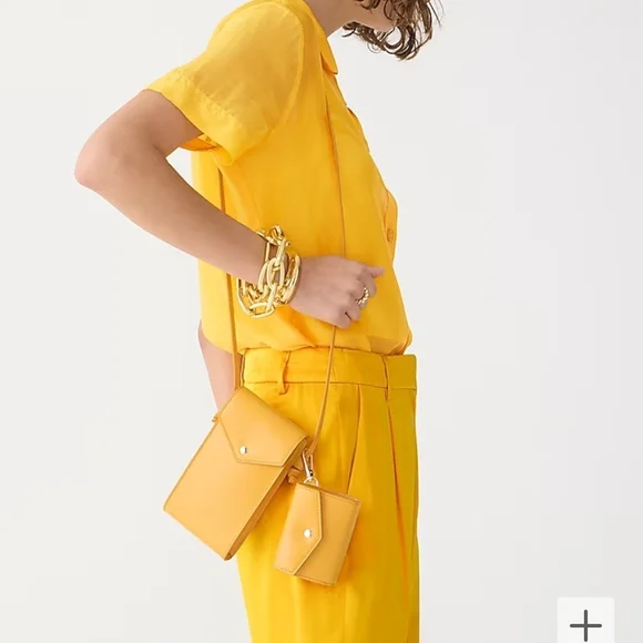 J. Crew Vibrant Red Crossbody Bag and Wallet - Picture 6 of 7